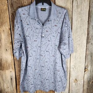 Bobby Jones Mens XL Golf Polo Shirt Cotton Made in Italy
